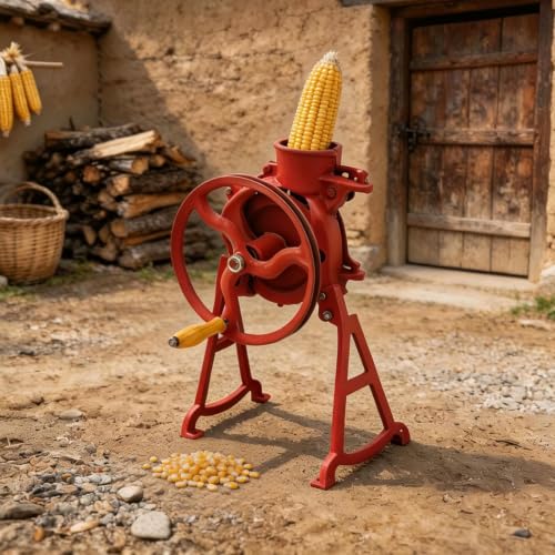 Manual Corn Thresher Sheller Hand Crank Maize Peeler Remover Tool (Style B) - size: Style B