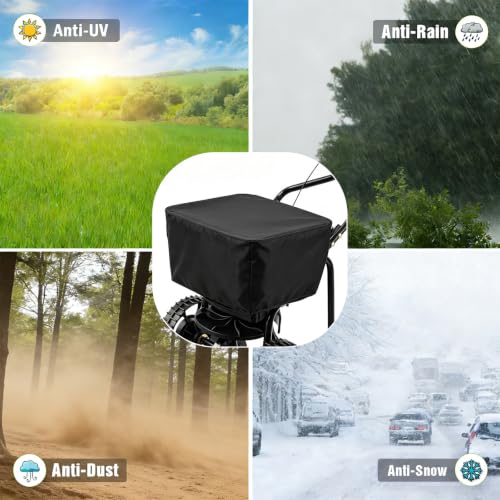 TheElves Wagon Rain Cover Waterproof for EliteEdge Broadcast Spreader 100LB - size: 23x23x15 inch