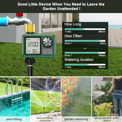 2 Pack Water Timer for Outdoor Garden Hose, Sprinkler Timer - style: 1 Brass Outlet-2 Pack