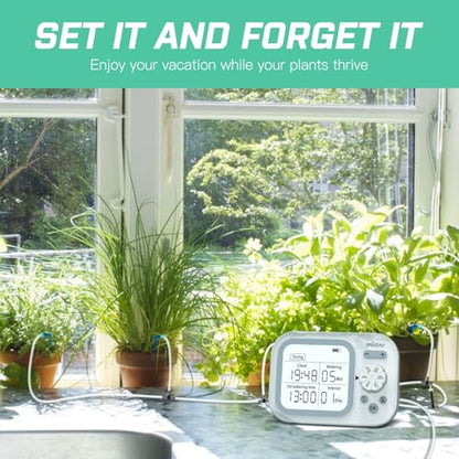 Automatic Plant Waterer Self Watering System Indoor for 15 Potted Plants, White - size: Pack of 1