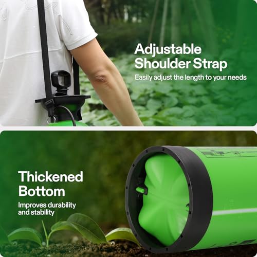VIVOSUN 2-Gallon Pump Pressure Sprayer - color: Green, size: 2.1 Gallons