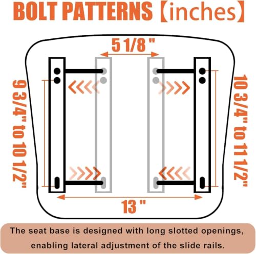 SEATIN Universal Forklift Seat,Tractor Seat,with Micro Switch,Armrest and Safety Belt,for Tractor,Mower,Skid Loader,Telehandler,Backhoe,Excavator Dozer…