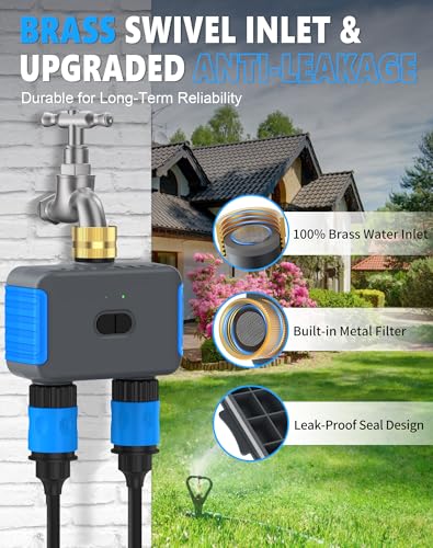 WiFi Sprinkler Timer, Smart Bluetooth Hose Timers - size: 2 Outlet