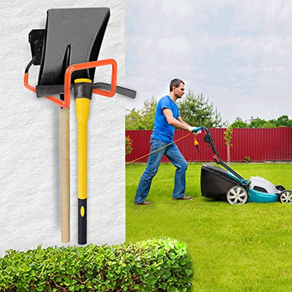 2pcs Hose Organizer Metal Hose Hangers for Outside Heavy Duty Hose Hook - color: 2pcs Orange