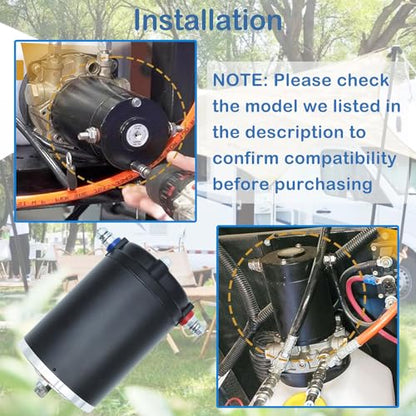 Bi-rotational Hydraulic Pump Motor Slide Out Replacement Pump Motor 167567 Fit for Lippert Components Leveling System,Replace 414018, 414849, F000MM0809