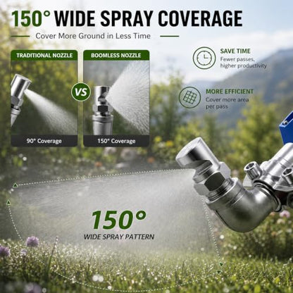 304 Stainless Steel Adjustable Boomless Sprayer Nozzle Kit for ATV UTV