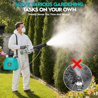 2-in-1 Mist Sprayer Compatible with EGO Leaf Blower, 2.1 Gal, No Blower - color: Green