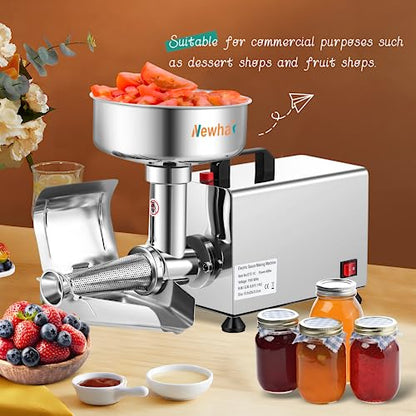 Newhai Electric Tomato Strainer, Commercial Milling Machine Sauce Maker