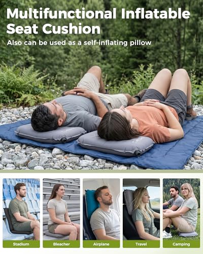 ATEPA Inflatable Seat Cushion - color: 1 Pack - Grey
