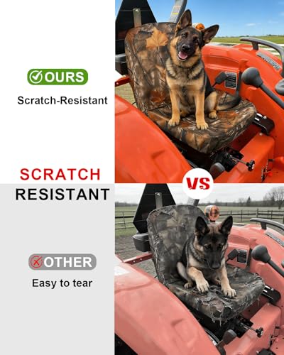 StarknightMT Tractor Seat Cover Waterproof Oxford Fabric Fast Install - color: Maple Leaf Camouflage