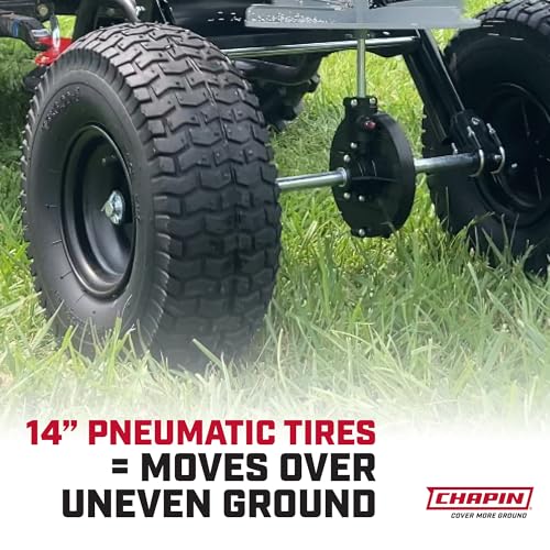 CHAPIN 8622B TurfPro Tow-Behind Turf Spreader, Auto-Stop, Dual Impeller