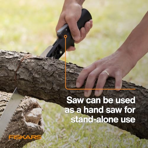Fiskars 3-14 Ft XtendControl Extendable Modular Pole Saw & Tree Trimmer - style: 14' X2 Hook Bill Saw