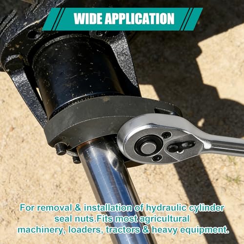 Gland Nut Wrench, Adjustable Hydraulic Cylinder Spanner, 1266 & 7463, Spanner Wrench for Farm & Construction Equipment