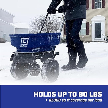 CHAPIN 88300B SaltPro 80 lb Contractor Salt Spreader, 12" Tires, Ice Melt - size: 80Lbs, Contractor