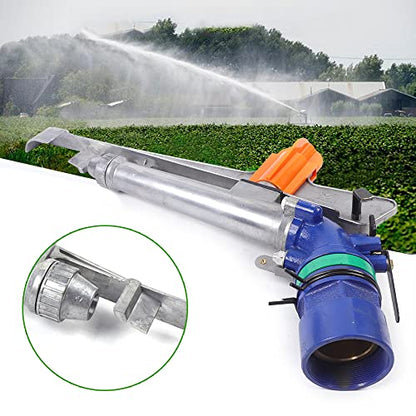 360°Adjustable Agricultural Irrigation Spray Gun, Large Impact Area Watering Sprinkler Gun Head for Garden Farms Orchards Forestry (2 inch, Upgraded) - color: 2 inch, Upgraded