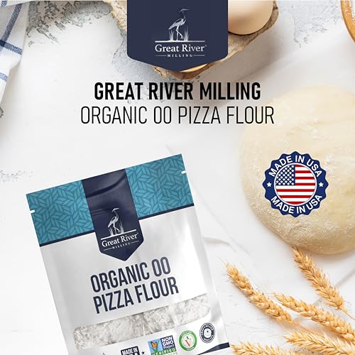 Great River Milling Organic 00 Pizza Flour, Neapolitan Style, 2 lb - size: 2 LB