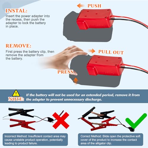 12V/24V 100W Oil Change Pump Set, Fast 1-4L/min Flow Oil Transfer Pump with Red Battery Adapter Compatible with Milwaukee M18 18V Battery, Fluid Transfer for Trucks, Boats, Lawnmowers - color: SET 02+Red battery adapter