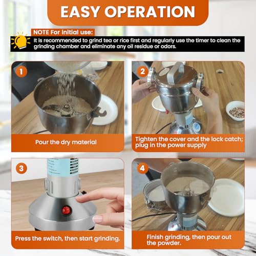 High Speed 150g Electric Grain Mill Grinder