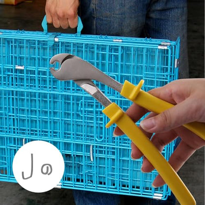 SPEEDWOX J-Clip Pliers Kit, Wire Cage Clips, Cage Building J-Clips, Yellow