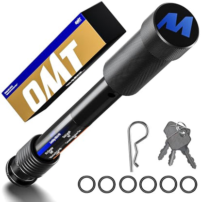 OMT Locking Hitch Pin Set with 5/8" Pin for 2 & 2.5 Receiver - color: Black, size: 2 & 2.5 in - 1 Pack