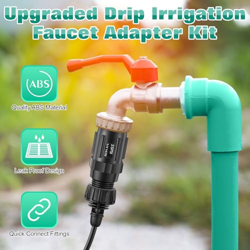 2 Set 25 PSI Drip Irrigation Pressure Regulator Kit