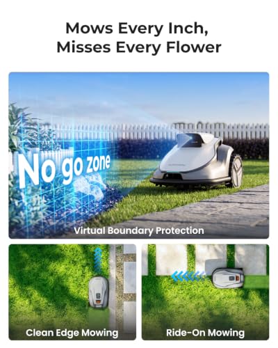 TerraMow V1000 Robotic Lawn Mower, Max 0.3 Acre, No Wire/RTK, Auto Mapping - size: V1000-12Blades