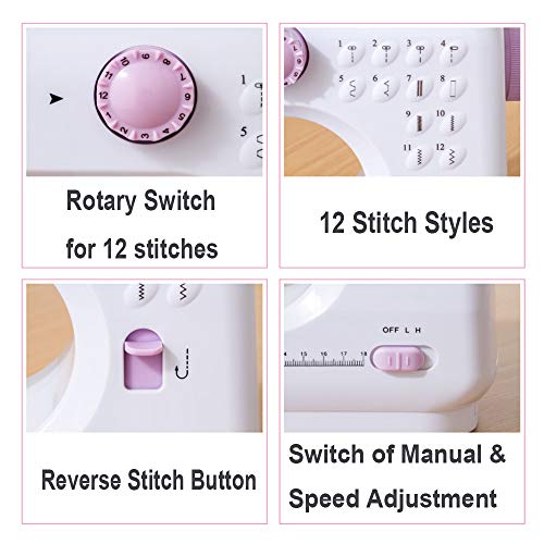 Sewing Machine for Beginners, Electric Portable Mini