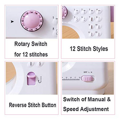 Sewing Machine for Beginners, Electric Portable Mini