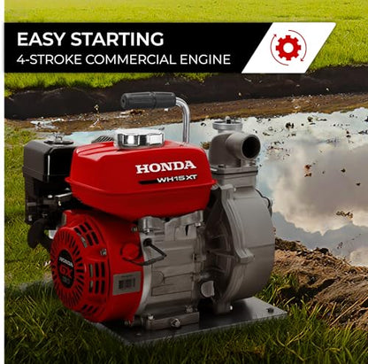 Honda WH15 1 1/2-Inch High Pressure Water Pump (WH15XT2A)