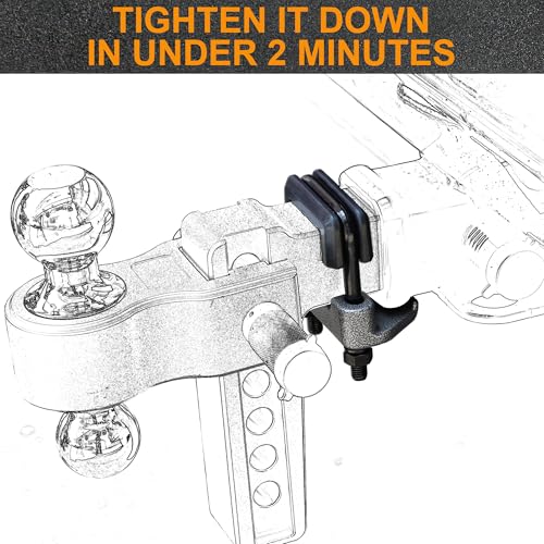 Anti Rattle clamp Hitch Tightener, Stabilizer for 2" Trailer Hitches - color: 2"-B, size: 2"