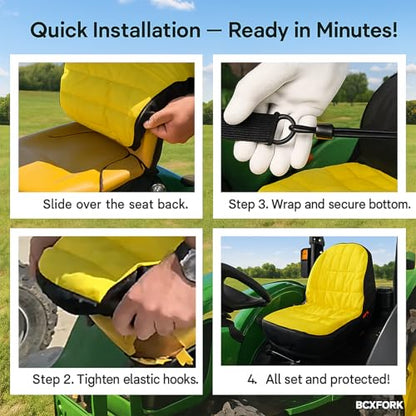 LP95233 Waterproof Seat Cover for John Deere Tractor 3E Series