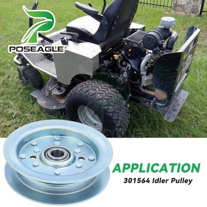 2 Pack 300401 Idler Pulley for Dixie Chopper 3560T 2760 2460 Decks - color: A35 2xDixie Chopper 301564