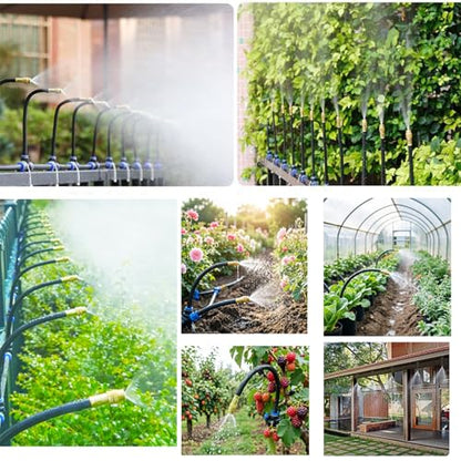 50ft Drip Irrigation System with 18pcs Misting Sprinkler Kit