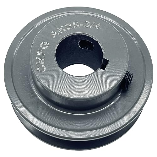 AK25-3/4 v Belt Pulley,AK2534,2.5 inch OD,3/4 inch Bore, Cast Iron Material,AK Single Groove Mechanical v-Belt Pulleys for "A" or ''4L" "3L" Belts - size: 2.5 inch OD,3/4 inch Bore, style: 1 Groove