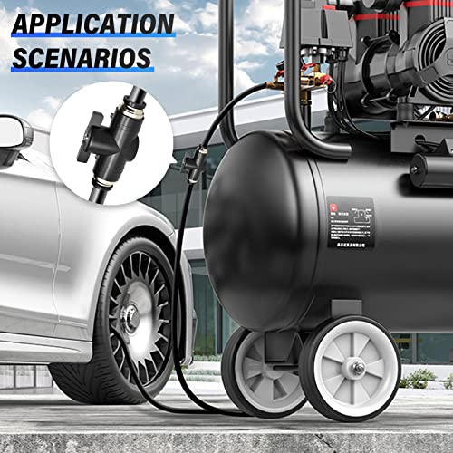 TAILONZ 1/4"OD Push-to-Connect Fitting Ball Control Valve BVU-1/4 1Pcs - size: 1/4"OD/1PCS