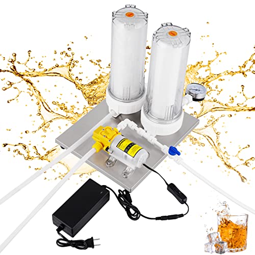 JIAWANSHUN 10 Inch Stainless Steel Liquor Filter System, Brewing Equipment