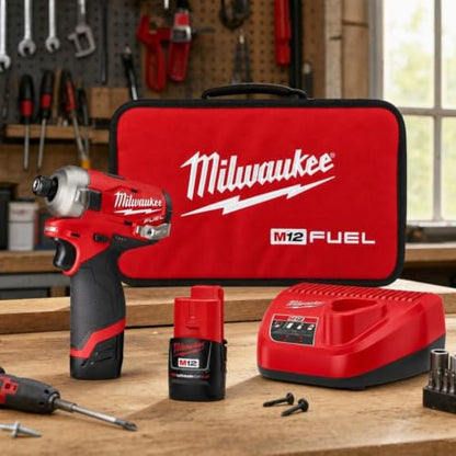 M12™ Fuel™ Surge™ 1/4 in. Hex Hydraulic Driver 2 Battery Kit
