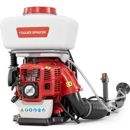 52CC Gas Backpack Sprayer, 2-in-1 3.7 Gal (Red Black)