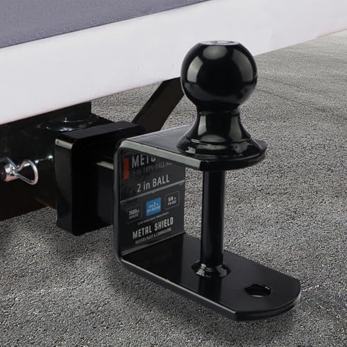 METOWARE ATV/UTV Trailer Hitch 3-in-1 Towing Ball Mount, Fit 2'' Receiver - size: 2"Receiver