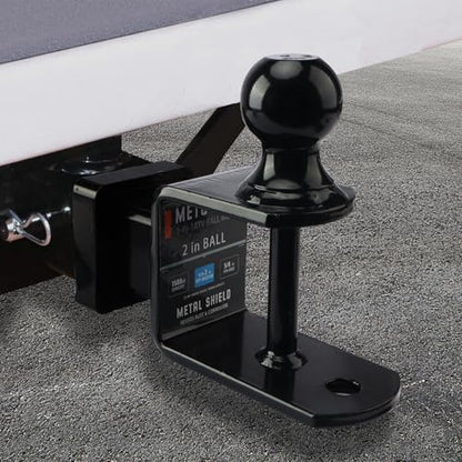 METOWARE ATV/UTV Trailer Hitch 3-in-1 Towing Ball Mount, Fit 2'' Receiver - size: 2"Receiver