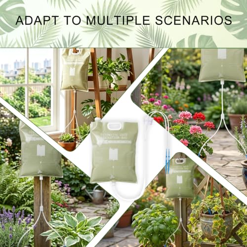 3 Pcs Plant Self Watering Device,6.5L Automatic Vacation Plant Waterer Bag