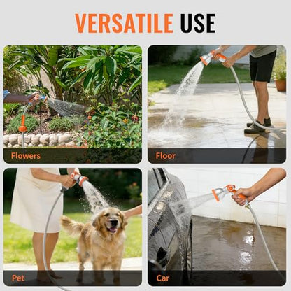 Retractable Garden Hose Reel 5/8 inch x 100 ft Wall Mounted - color: White, size: 5/8"-100FT