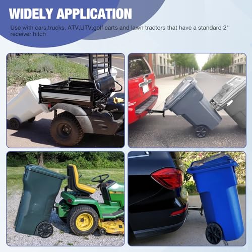 2" Trash Can Hauler Hitch, Trash Can Hitch, Trash Can Hauler