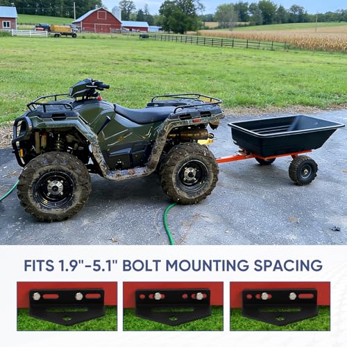Universal Heavy Duty Zero Turn Trailer Hitch, 1/2" Hitch Pin Included - size: Lawn Mower Hitch