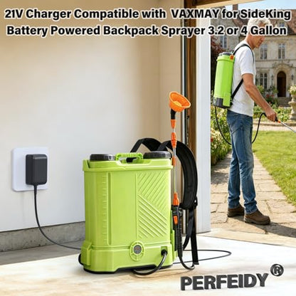 21V Power Cord for VAXMAY for SideKing Backpack Sprayer 3.2 or 4 Gallon UL