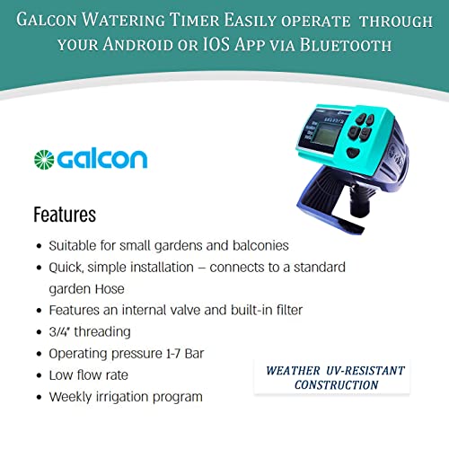 Galcon 11000 Series Hose Timers Irrigation Controller for Watering Balcony & Small Garden - style: Bluetooth