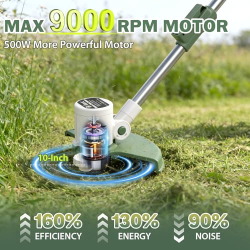 21V Cordless Weed Wacker Eater, 3-in-1 Auto Feed String Trimmer