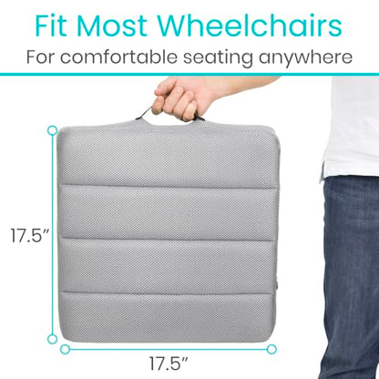 Vive Inflatable Wheelchair Air Seat Cushion - Adjustable Air Pressure