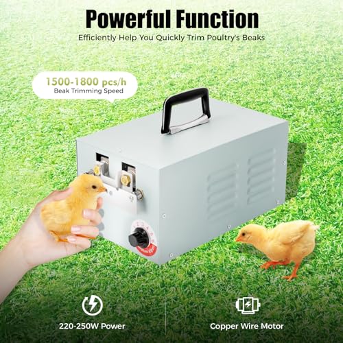 110V 250W Automatic Chicken Debeaking Machine Electric Poultry Debeaking Machine Electric Chick Beak Cutter Chicken Beak Removing Equipment