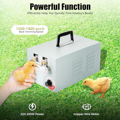110V 250W Automatic Chicken Debeaking Machine Electric Poultry Debeaking Machine Electric Chick Beak Cutter Chicken Beak Removing Equipment